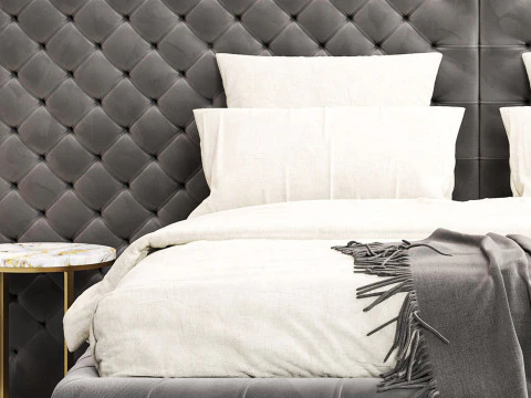 Meridiani Tuyo Headboard Bed 3D Model
