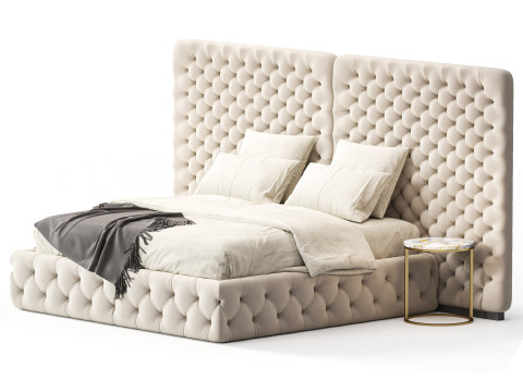 Meridiani Tuyo Headboard Bed 3Dモデル