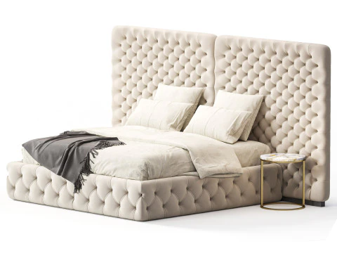 Meridiani Tuyo Headboard Bed 3D Model