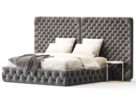 Meridiani Tuyo Headboard Bed 3D Model