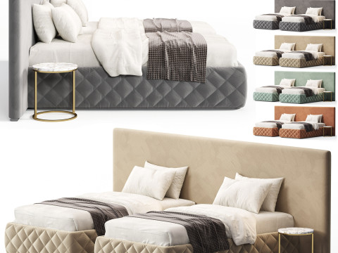 Meridiani Tuyo Twin Beds 3Dモデル