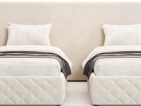 Meridiani Tuyo Twin Beds 3Dモデル