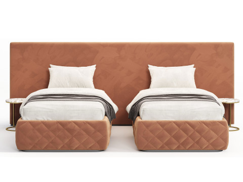 Meridiani Tuyo Twin Beds 3Dモデル