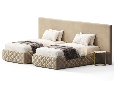 Meridiani Tuyo Twin Beds 3Dモデル