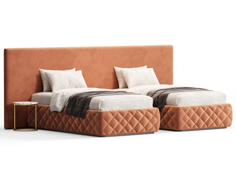 Meridiani Tuyo Twin Beds 3Dモデル