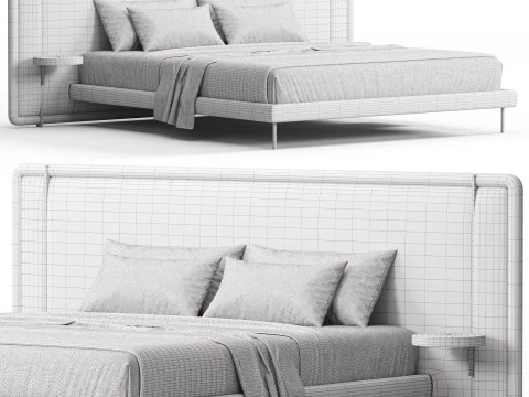 Porada Kilian Bed 3D Model