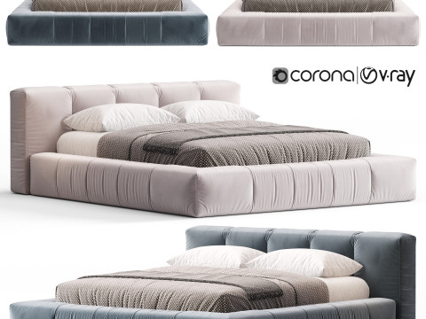 Saba Letto PIXEL Box Large Bed Modelo 3D