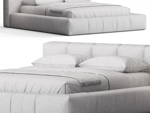 Saba Letto PIXEL Box Large Bed 3D Model
