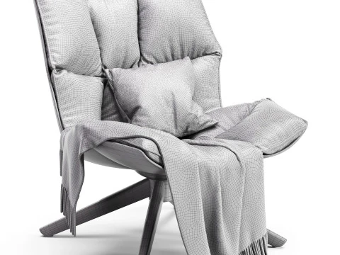 BB ITALIA ハスク アームチェア 3Dモデル