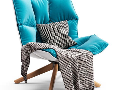 BB ITALIA Husk Armchair 3Dモデル