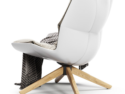 BB ITALIA Husk Armchair 3Dモデル