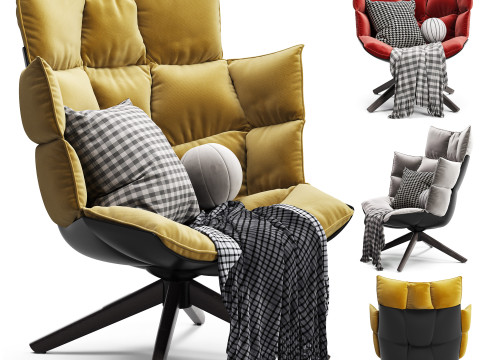 BB ITALIA Husk Large Armchair Modelo 3D