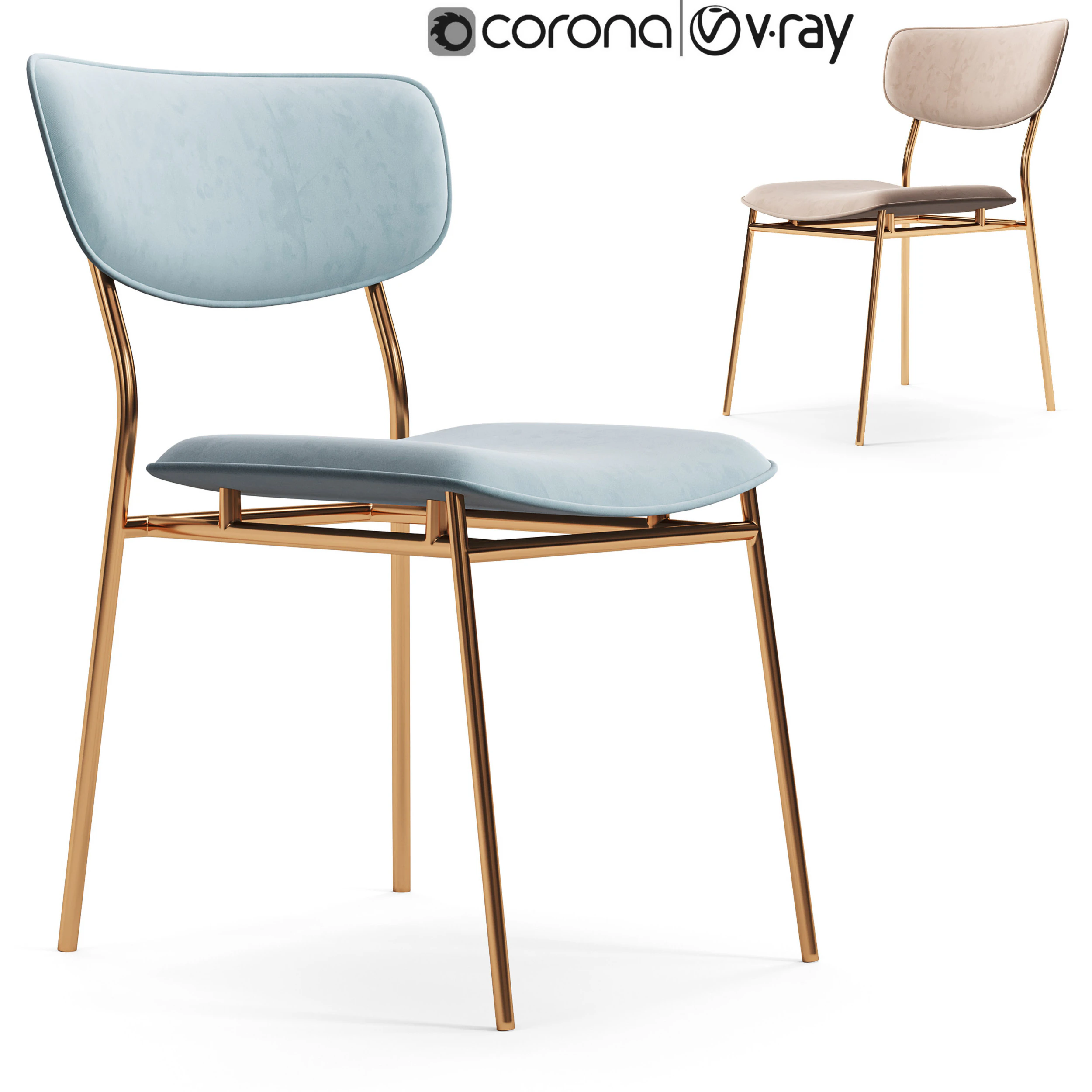 Calligaris Fifties Chair 3D Model .c4d .max .obj .3ds .fbx .stl .blend 