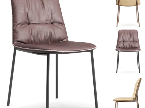 Cadeira estofada Diotti Betta Modelo 3D