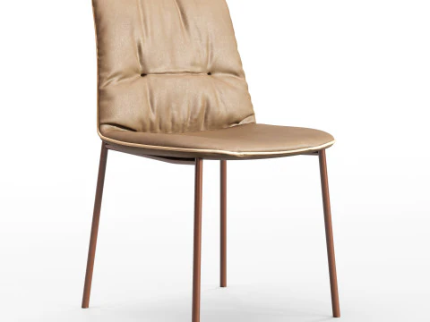 Cadeira estofada Diotti Betta Modelo 3D