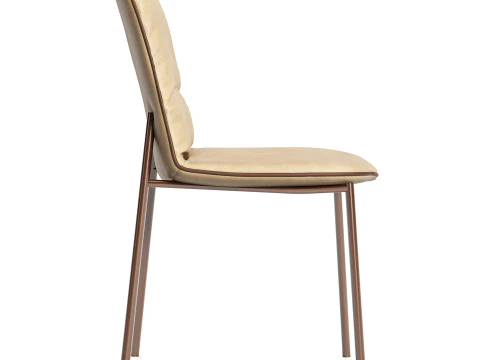 Cadeira estofada Diotti Betta Modelo 3D