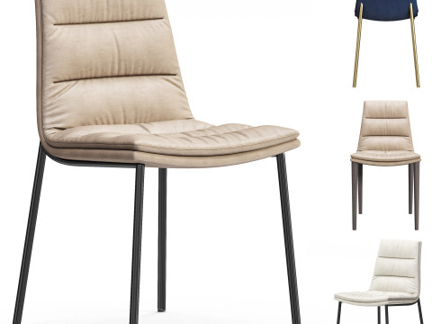 Diotti Dama Upholstered Chair 3Dモデル