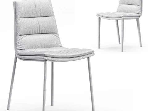 Diotti Dama Upholstered Chair 3D Model