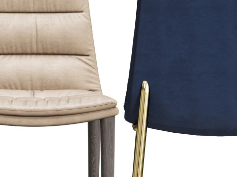 Diotti Dama Upholstered Chair 3D Model