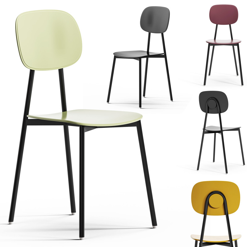 Diotti Lollipop Young Metal And Plastic Chairs By Diotti 3D 모델 .c4d .max .obj .3ds .fbx .stl .blend