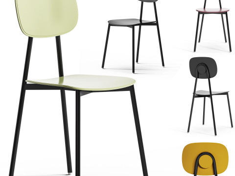 Diotti Lollipop Young Metal And Plastic Chairs By Diotti 3Dモデル