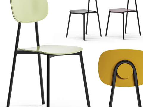 Diotti Lollipop Young Metal And Plastic Chairs By Diotti 3D 모델
