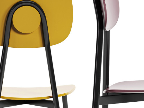 Diotti Lollipop Young Metal And Plastic Chairs By Diotti 3D 모델