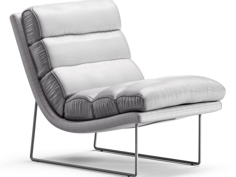 Diotti Priscilla Armless Armchair 3Dモデル