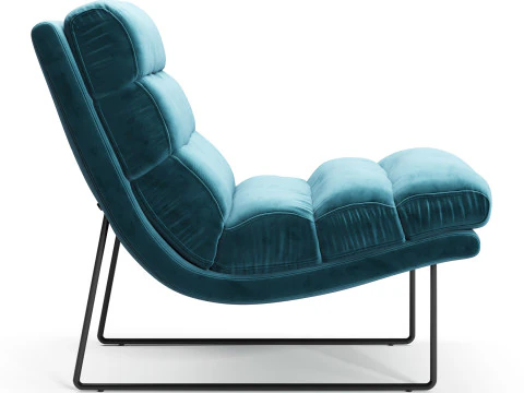 Diotti Priscilla Armless Armchair 3D Model