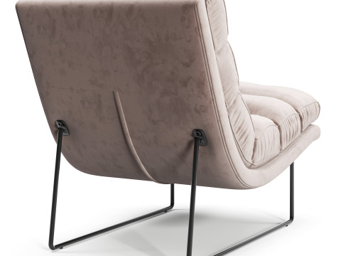 Diotti Priscilla Armless Armchair 3Dモデル