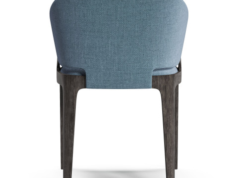 Diotti Velis Wooden Legs Upholstered Chairs Chair Modelo 3D