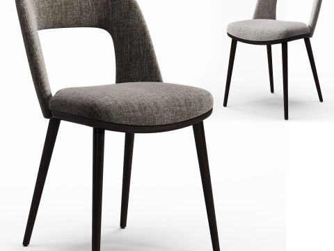 Diotti Vence Wooden Legs Upholstered Chairs 3Dモデル
