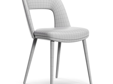 Diotti Vence Wooden Legs Upholstered Chairs 3Dモデル