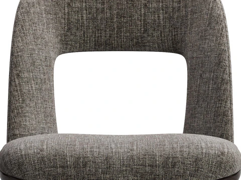 Cadeiras estofadas com pernas de madeira Diotti Vence Modelo 3D