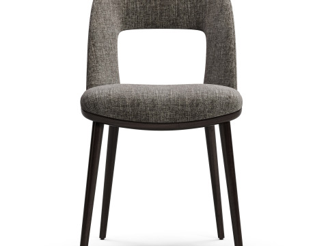 Diotti Vence Wooden Legs Upholstered Chairs 3Dモデル