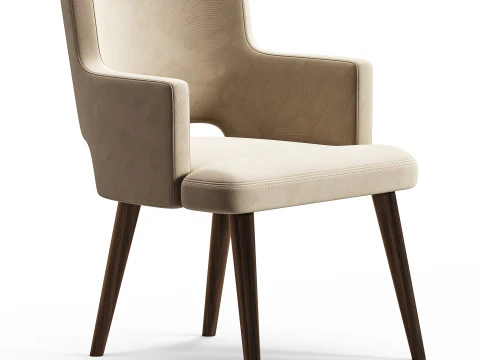 GallottiRadice Thea Queen Chair 3D Model