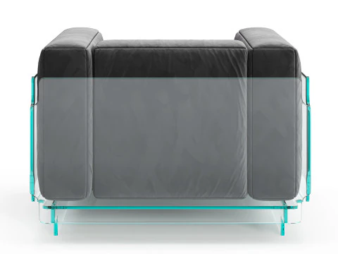 Glas Italia Crystal Lounge Armchair 3D Model