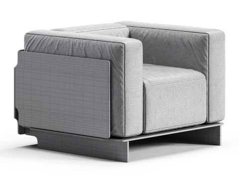 Glas Italia Crystal Lounge Armchair 3D 모델