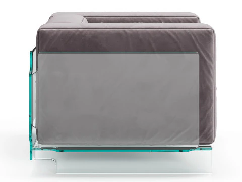 Glas Italia Crystal Lounge Armchair 3D Model