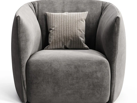 Poliform Santa Monica Armchair 3D Model