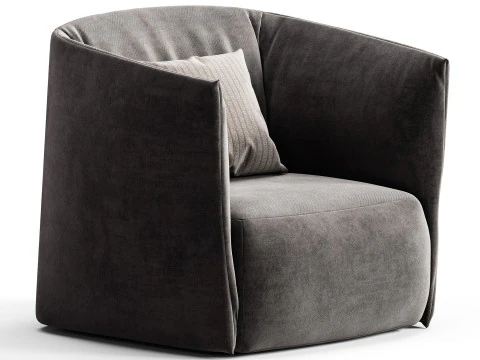 Poliform Santa Monica Armchair 3D Model