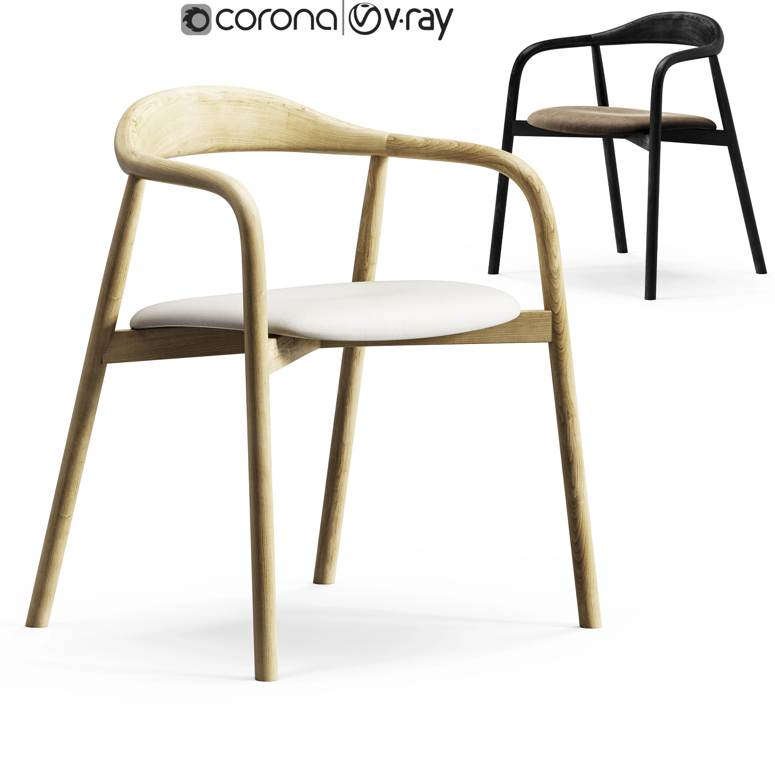 Sovet Autumn Chair 3D Model .c4d .max .obj .3ds .fbx .stl .blend 