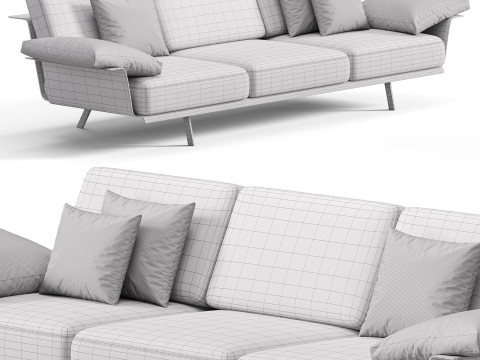 Arper Zinta Lounge Sofa 3D Model
