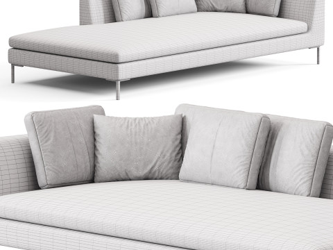 BB ITALIA Charles Sofa 3D 모델