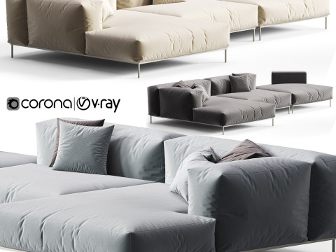 BB ITALIA Frank Sofa 3Dモデル