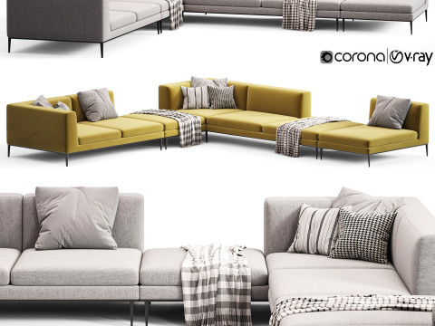 BB ITALIA Michel Sofa 3Dモデル
