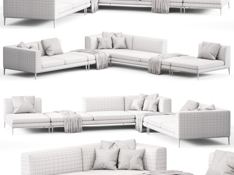 BB ITALIA Michel Sofa 3Dモデル