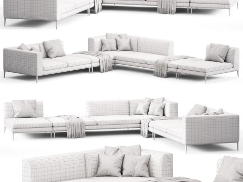 BB ITALIA ミッシェルソファ 3Dモデル