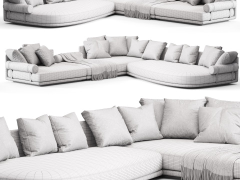 BB ITALIA Noonu Corner Sofa 3D 모델