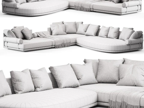 BB ITALIA Noonu Corner Sofa 3D Model